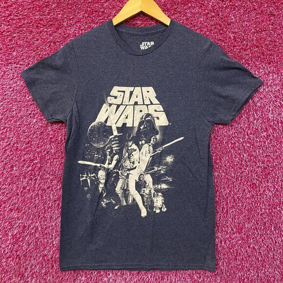 Star Wars: Episode IV-  A New Hope Retro Graphic Design T-Shirt Small - Picture 1 of 4